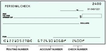 ABA Routing number